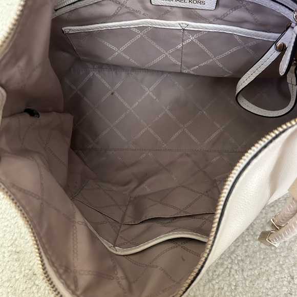 Michael Kors Lexington Large Pebbled Leather Shoulder Bag Light sand - Picture 8 of 12